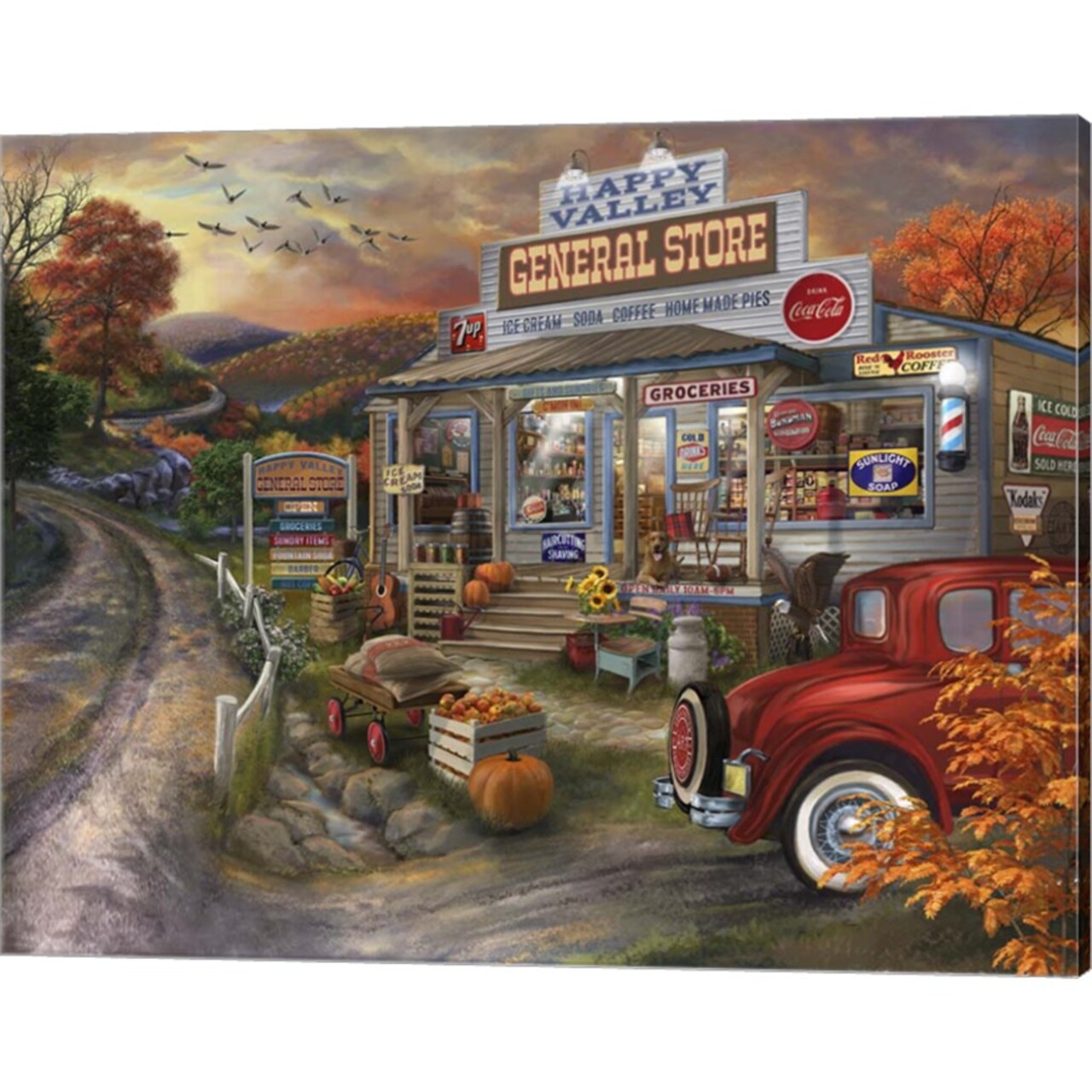 General Store by Bigelow Illustrations 20" x 16" Canvas Wall Art
